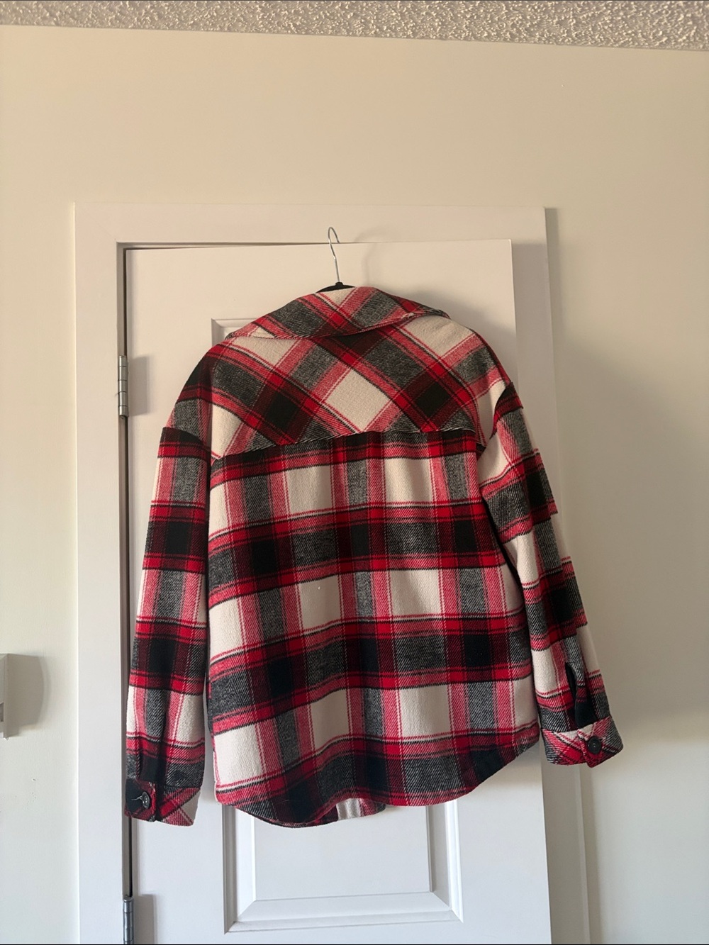 Garage Red & Black Plaid Lined Quilted Jacket - Picture 3 of 4